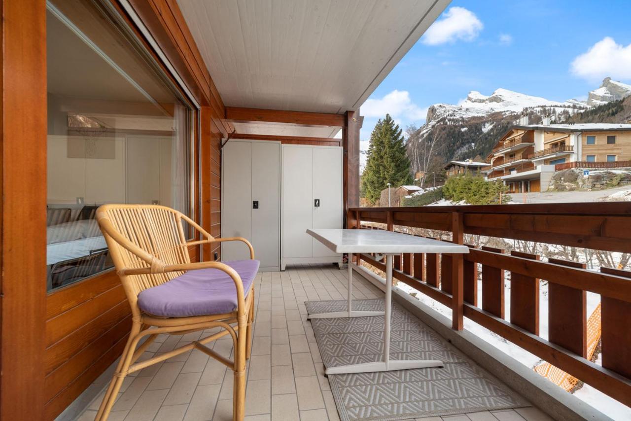Charmant Studio Renove Situe Dans Les Bains D'Ovronnaz, Immeuble Les Sources Exterior foto